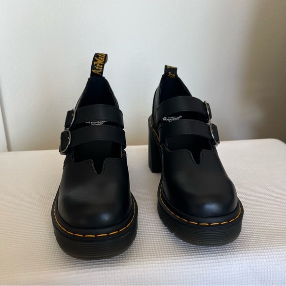 Dr. Martens Eviee Sendal Leather Heeled Shoes - Picture 13 of 16